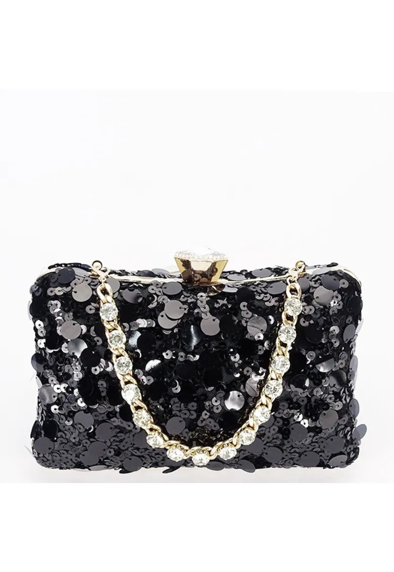 SOFILINE Geanta clutch neagra cu paiete BYH-896 05 17326 - Negru