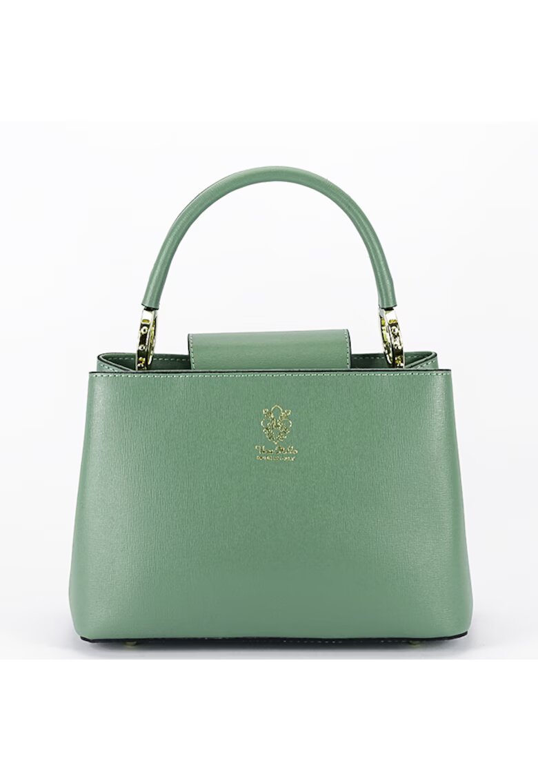 SOFILINE Geanta din piele naturala cu maner B-8950 119 - Verde menta - 18x25x12