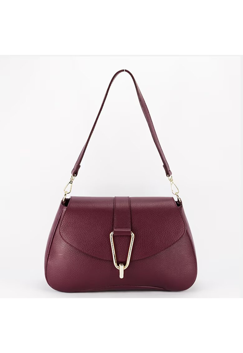 SOFILINE Geanta eleganta din piele naturala 1755 125 - Visiniu - 19x30x10