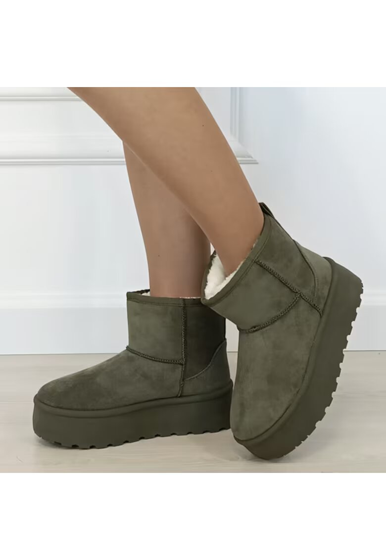 SOFILINE Ghete verzi imblanite cu talpa groasa B-LT33-45 111 11104 - Verde