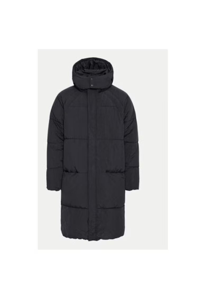 Solid Geaca barbati - 304021381 - Nylon - Negru - Negru