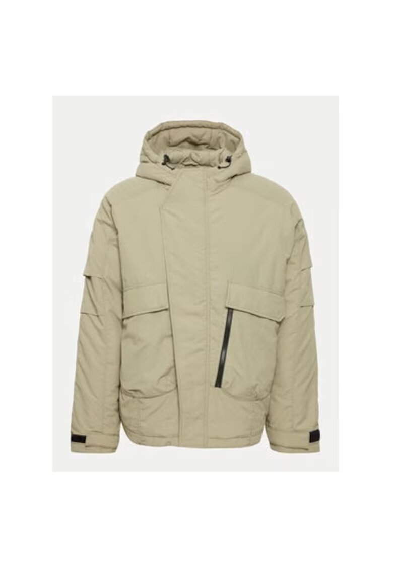 Solid Geaca barbati - 304021404 - Nylon - Bej - Bej
