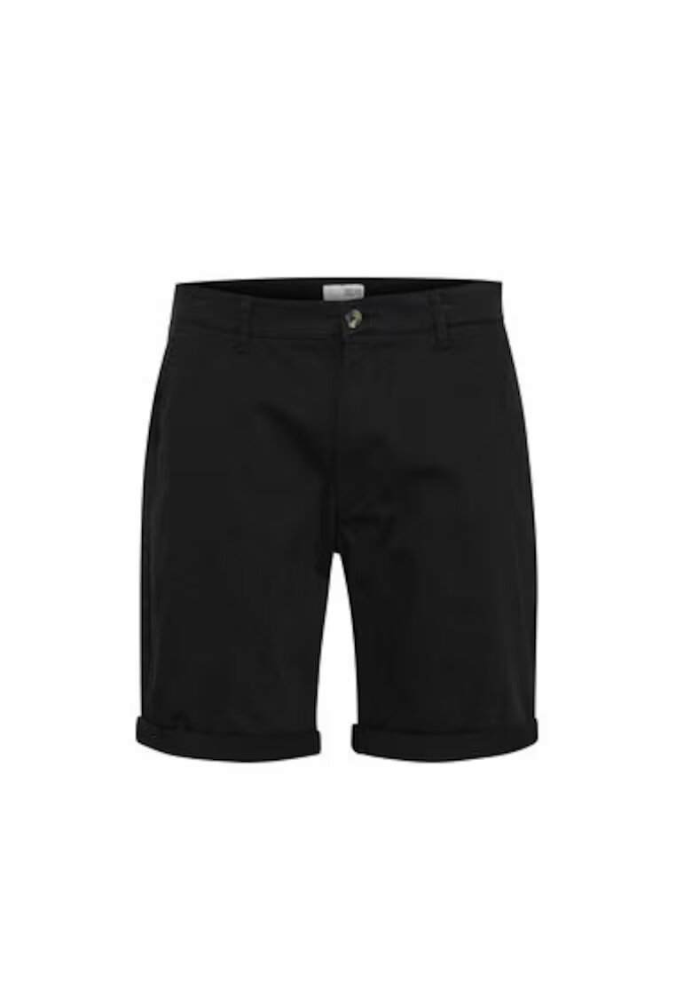 Solid Pantaloni scurti barbati - 301519454 - Bumbac - 2XL INTL - Negru