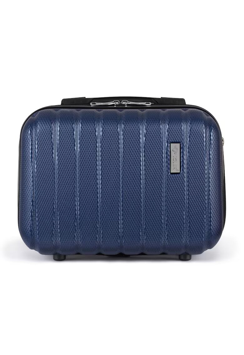 Solier Beauty case rigid din ABS - 14'' STL902 - albastru inchis
