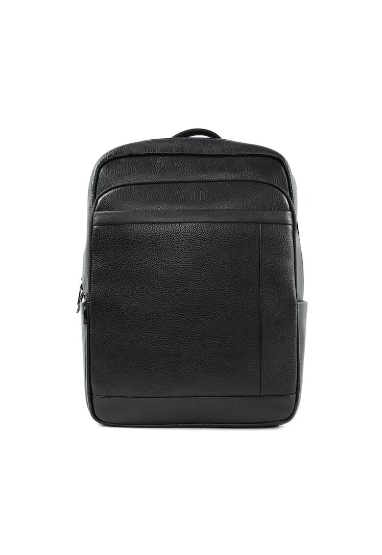Solier Elegant rucsac negru din piele SV20 Soren