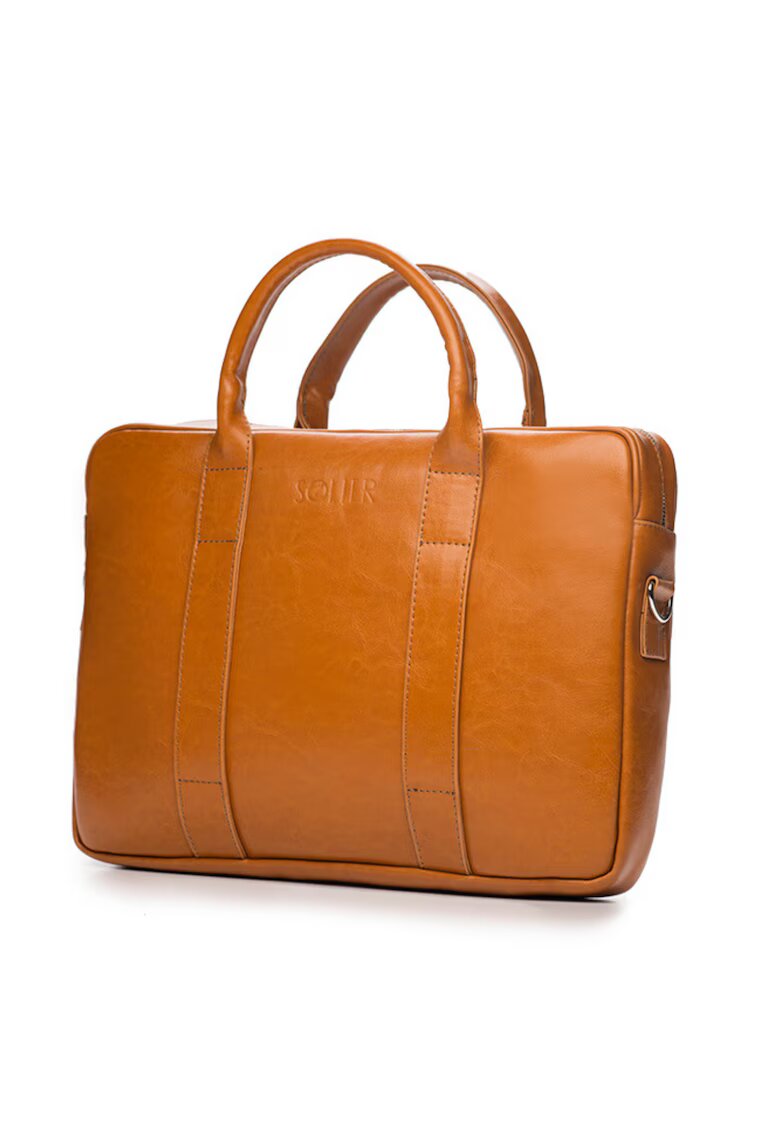 Solier Geanta barbateasca din piele pentru laptop SL20 Edinburgh