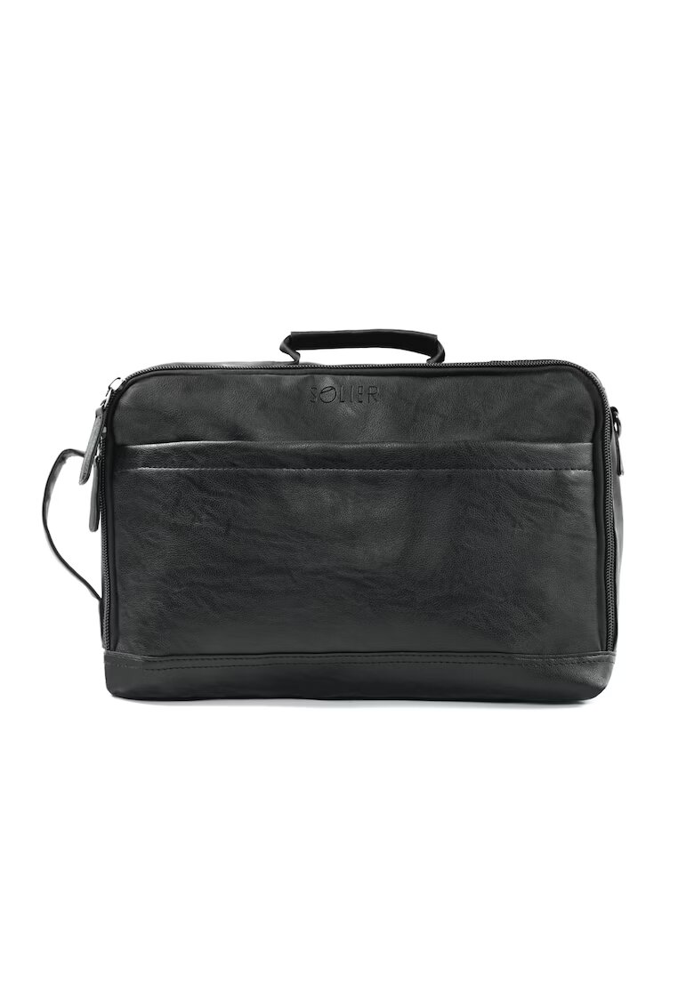 Solier Geanta rucsac 2in1 barbateasca neagra SV16 Dravon