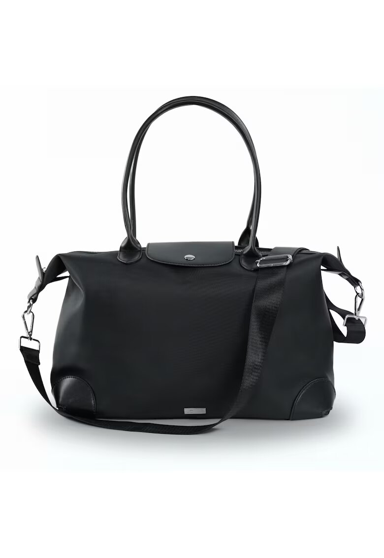 Solier Geanta shopper pentru femei din nailon FB48 Lestia neagra