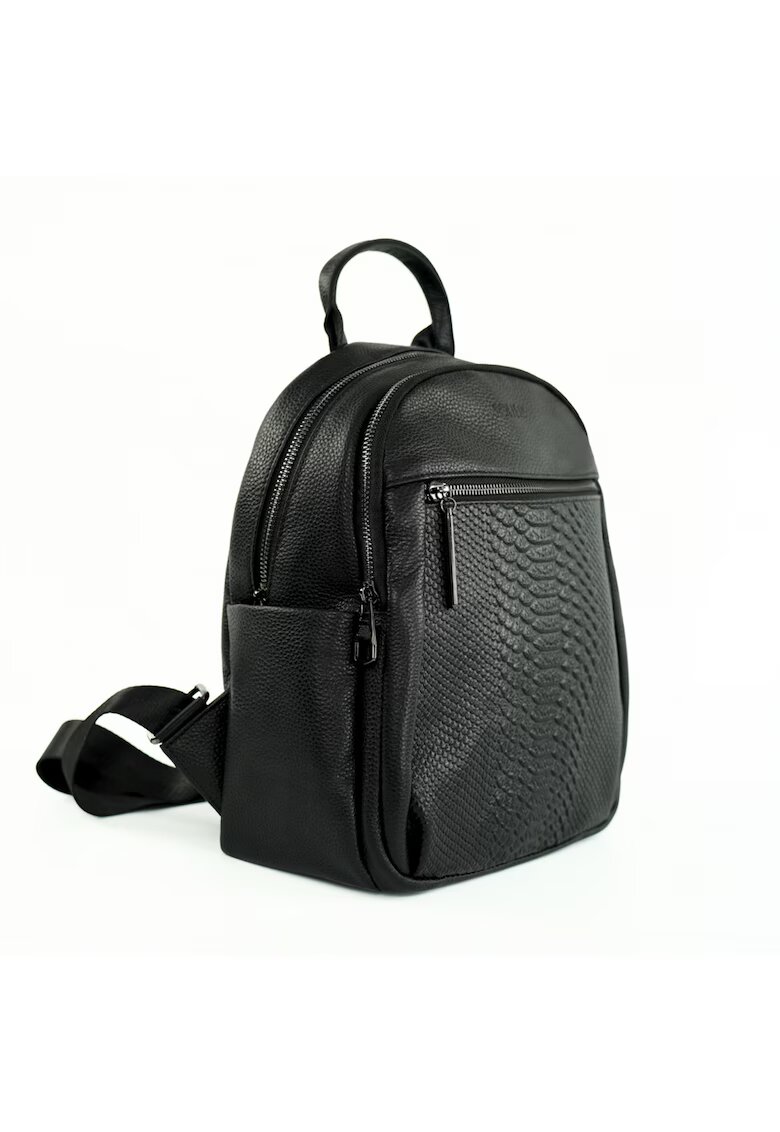 Solier Rucsac de dama din piele FV07 Elan negru