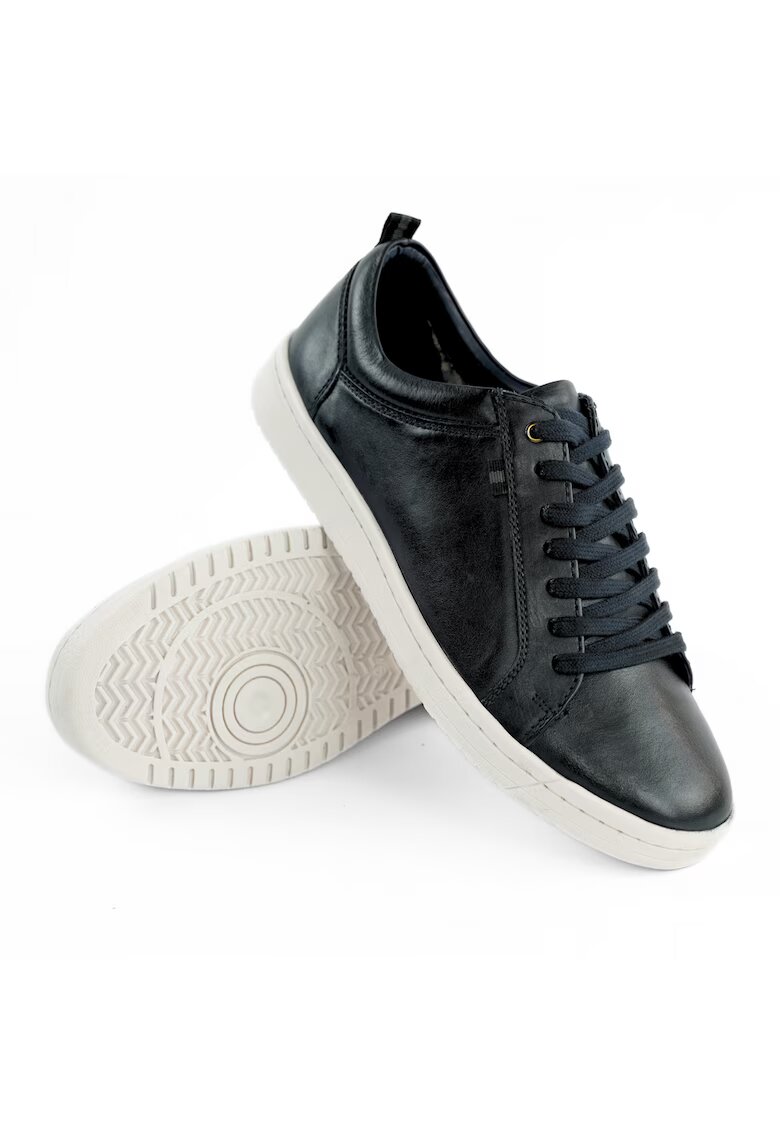 Solier Tenisi barbatesti casual din piele bleumarin - Bleumarin