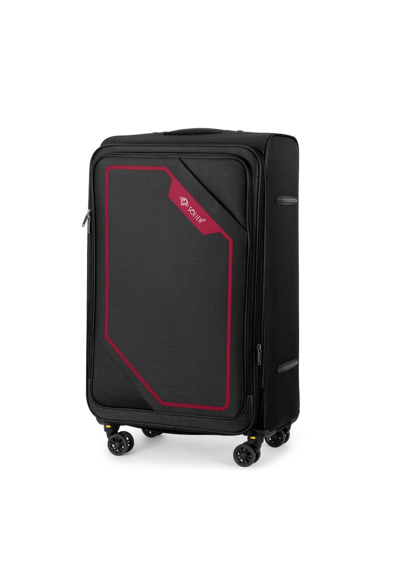 Solier Troler textil mediu M 23" SOFTFLEX 2240 negru-rosu