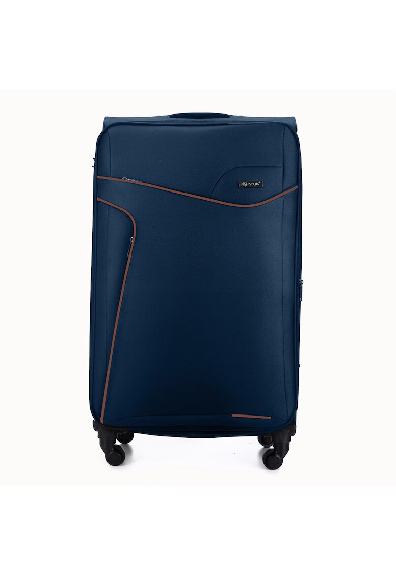 Solier Valiza de voiaj textila mare L 26" STL1651 bleumarin-maro