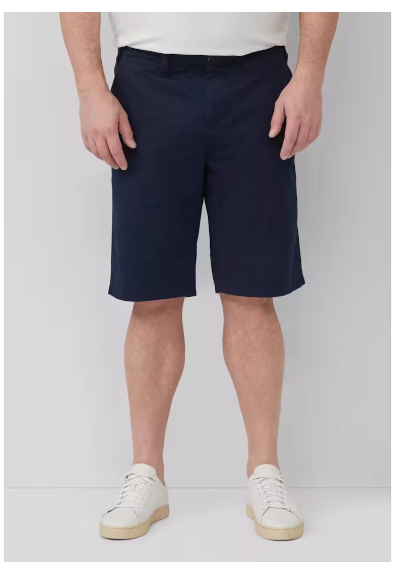 sOliver Big Sizes Pantaloni scurti chino barbati big sizes - Detroit - cu talie medie si croiala Regular Fit - Bleumarin inchis - Bleumarin inchis