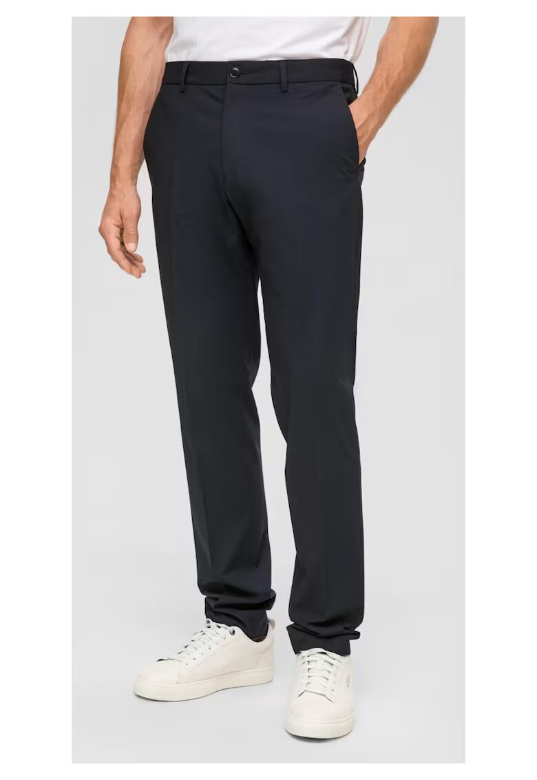 sOliver BLACK LABEL Pantaloni costum barbati cu croiala Regular Fit - Albastru