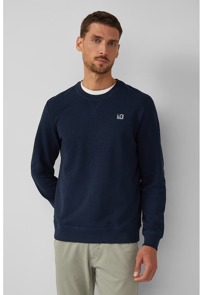 sOliver Bluza de trening regular-fit cu aplicatie logo - Bleumarin