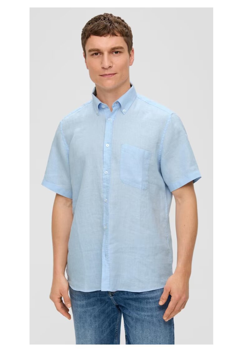 sOliver Camasa barbati cu maneca scurta din 100% in