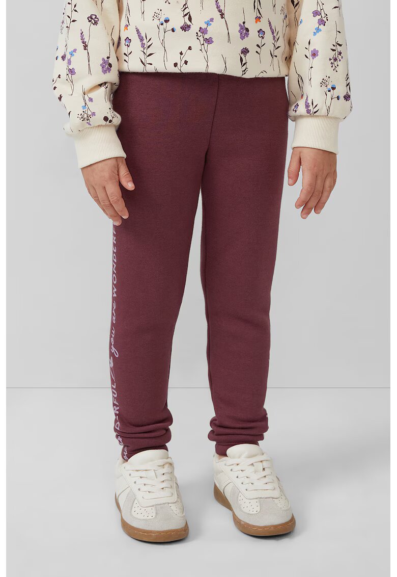 sOliver Colanti cu imprimeu text - Lila/Violet tyrian