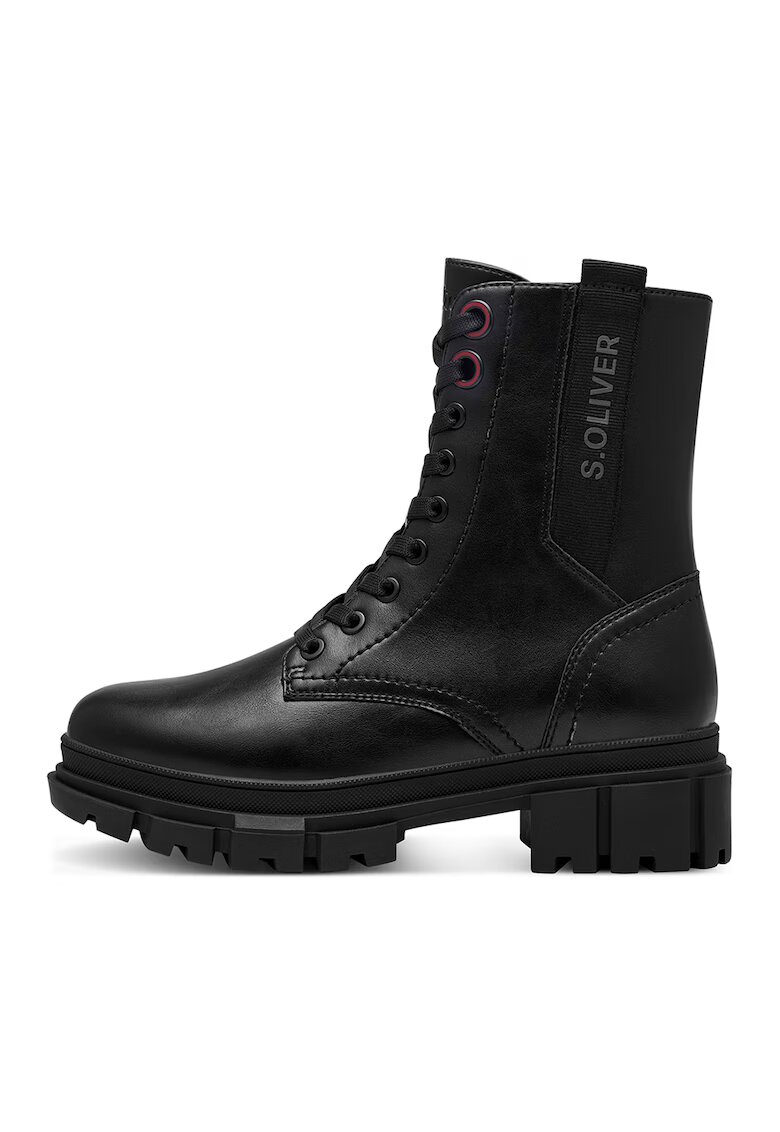 sOliver Ghete de piele ecologica - Negru