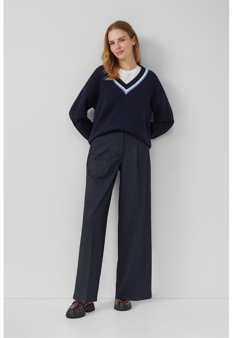 sOliver Pantaloni eleganti cu croiala ampla - Albastru ultramarin