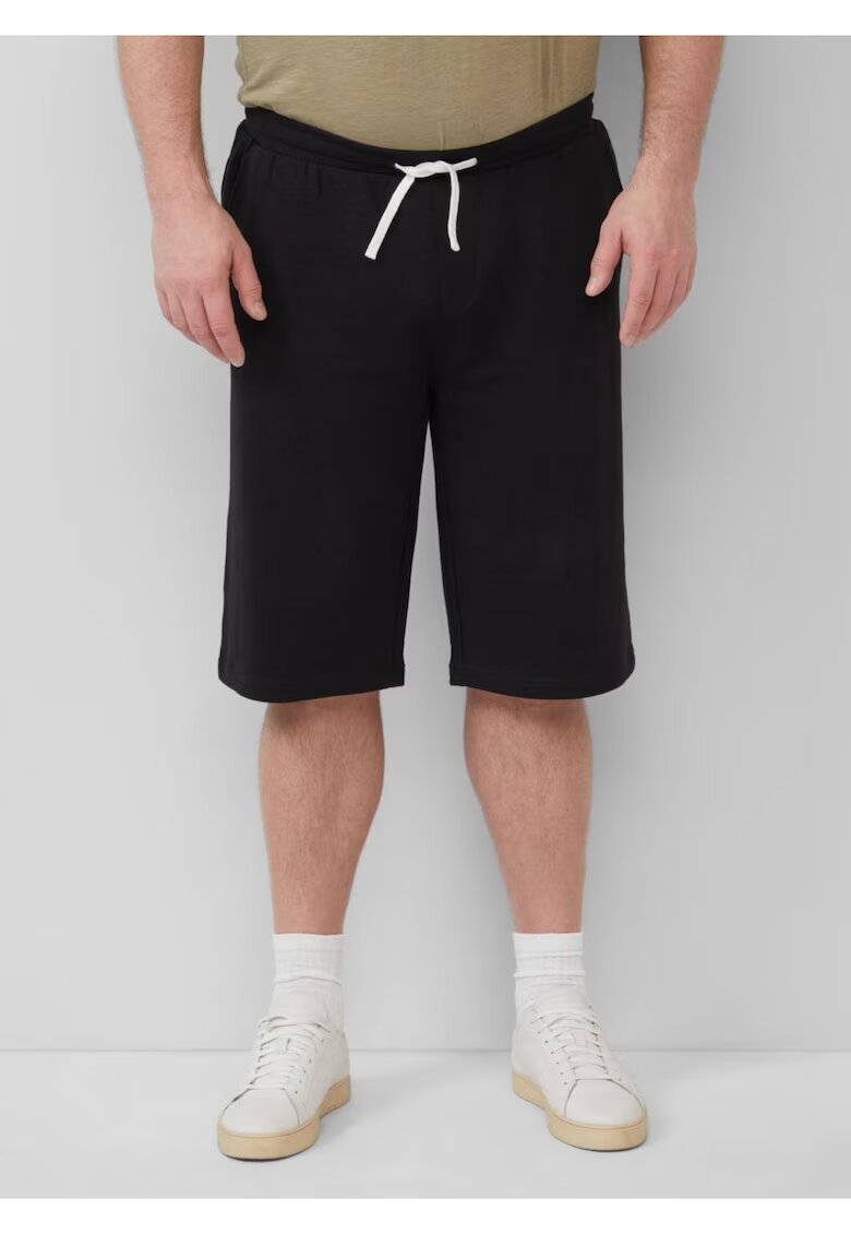 sOliver Pantaloni scurti barbati big sizes - Detroit - cu talie medie si croiala Regular Fit - Negru - Negru