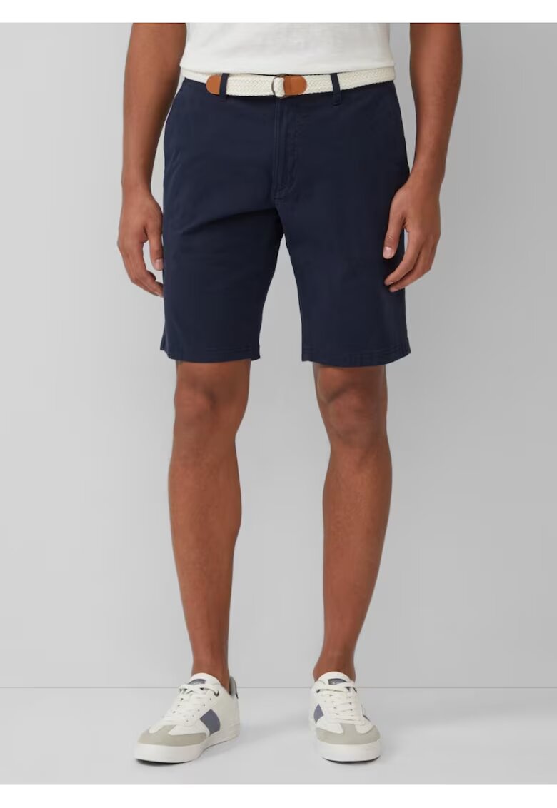 sOliver Pantaloni scurti barbati chino - Phoenix cu talie medie si croiala Regular fit - Bleumarin inchis