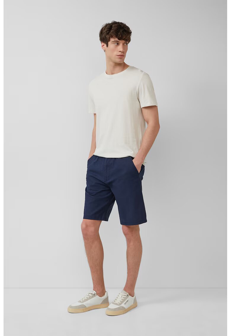 sOliver Pantaloni scurti de in si bumbac - Bleumarin