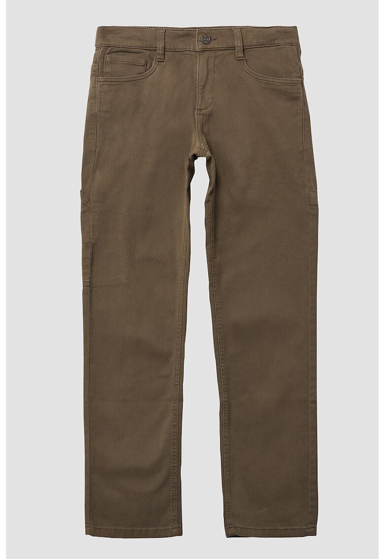 sOliver Pantaloni uni din denim - Maro inchis