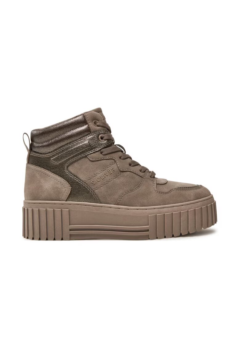 sOliver Pantofi dama - 26234 - Piele ecologica - Maro