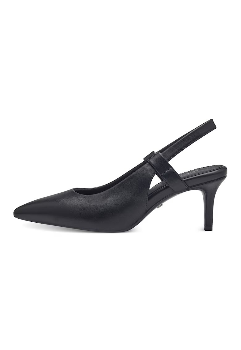 sOliver Pantofi slingback din piele ecologica - Negru