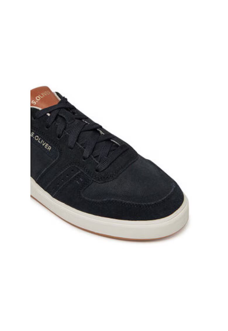 sOliver Pantofi sport barbati - 5-13658-44 - S Oliver - Piele naturala - Bleumarin