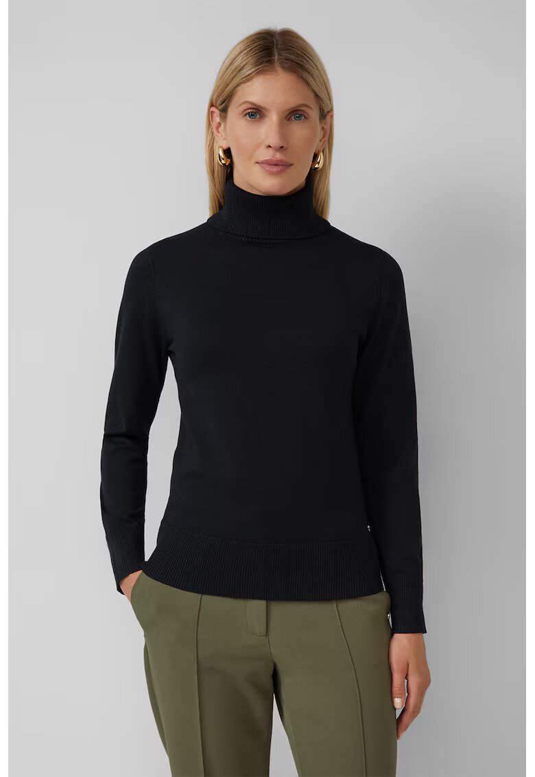 sOliver Pulover cu guler inalt - Negru