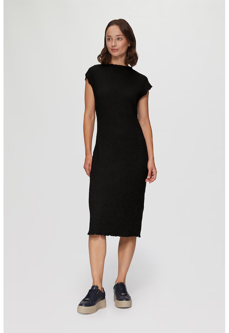sOliver Rochie midi cu decolteu rotund - Negru