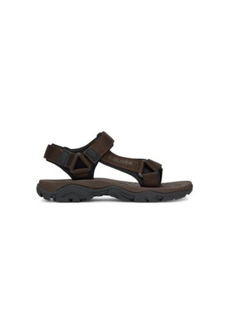 sOliver Sandale barbati S Oliver - 5-18200-42 032 - Piele ecologica - Negru - Negru