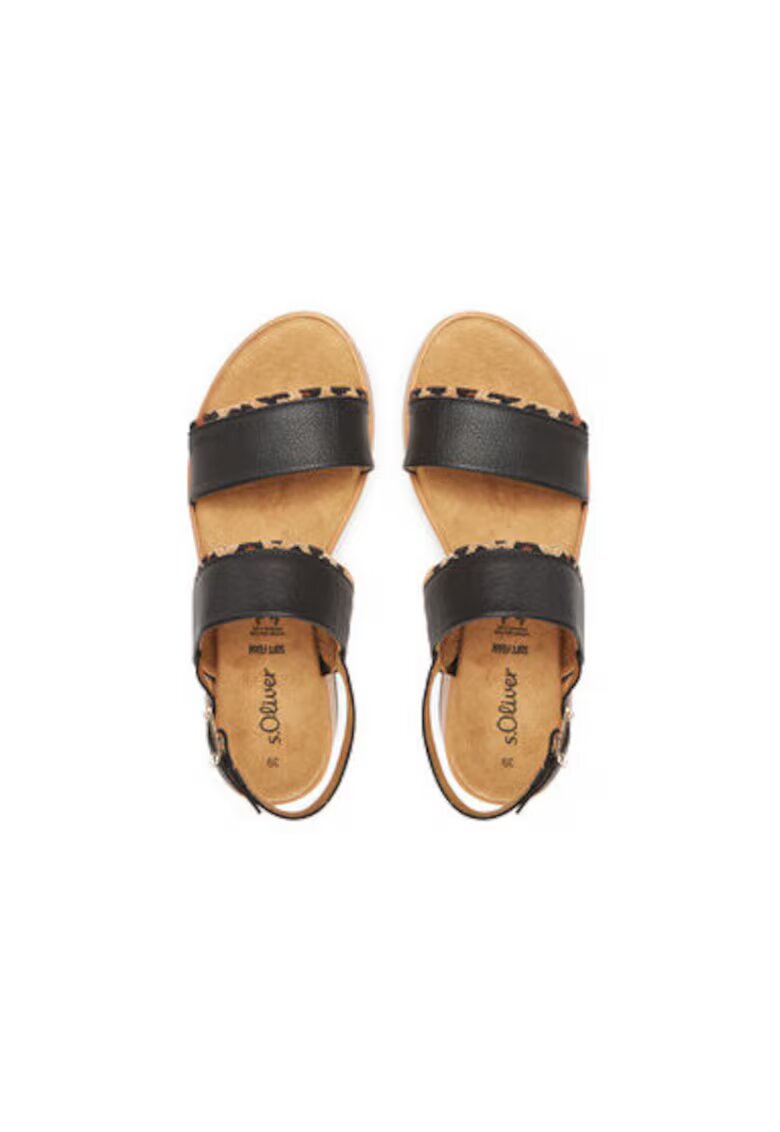 sOliver Sandale dama - 5-28760-44 090 - S Oliver - Piele naturala - Negru
