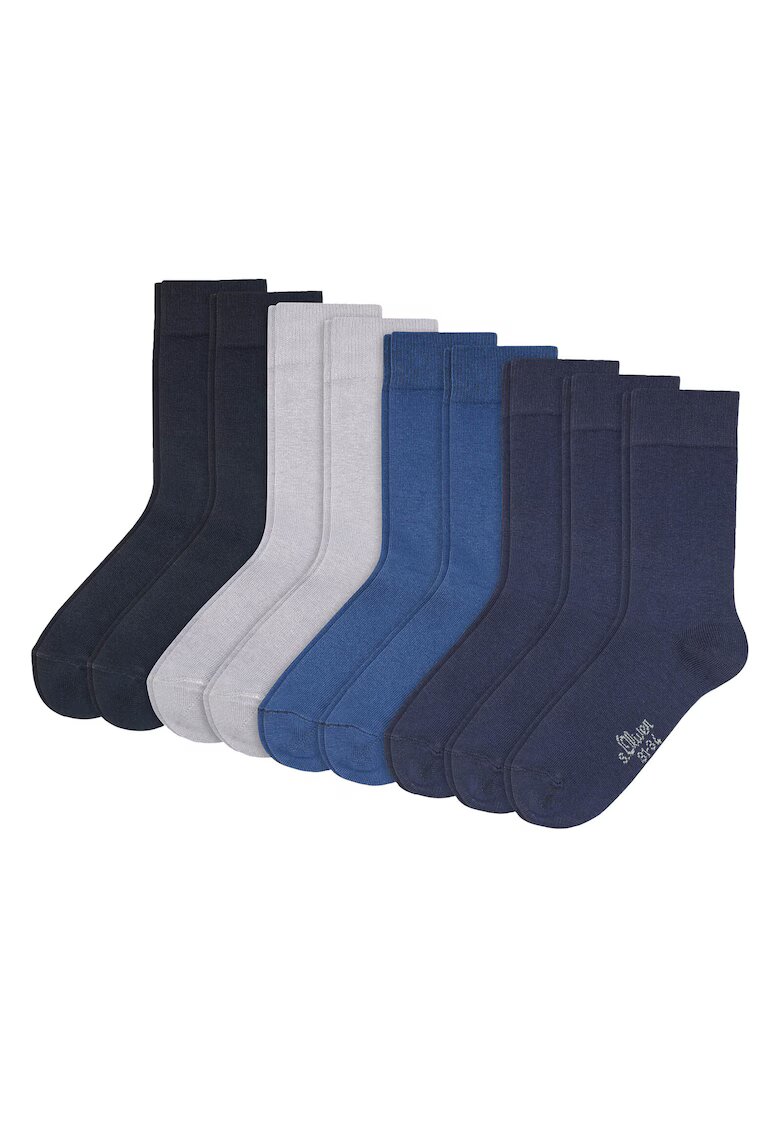 sOliver Set de sosete lungi - 9 perechi - Albastru