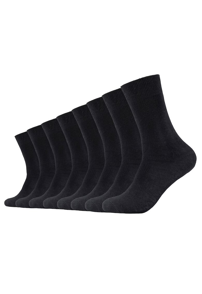 sOliver Set de sosete lungi unisex - 8 perechi - Negru