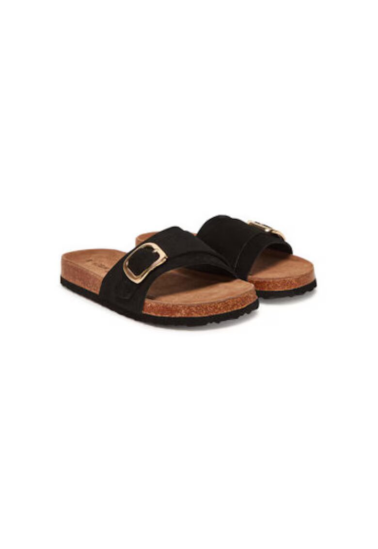 sOliver Slapi dama - 5-27102-44 001 - S Oliver - Piele naturala - Negru