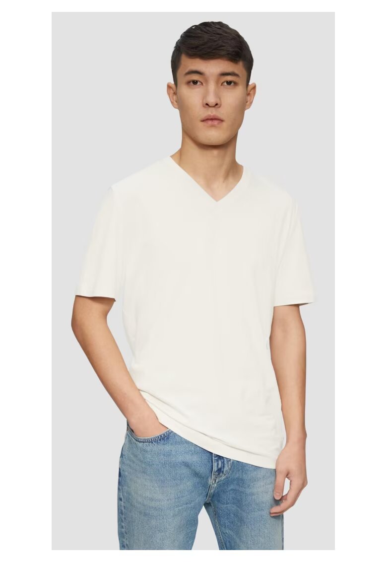 sOliver Tricou barbati cu anchior - Regular fit - din bumbac - Verde