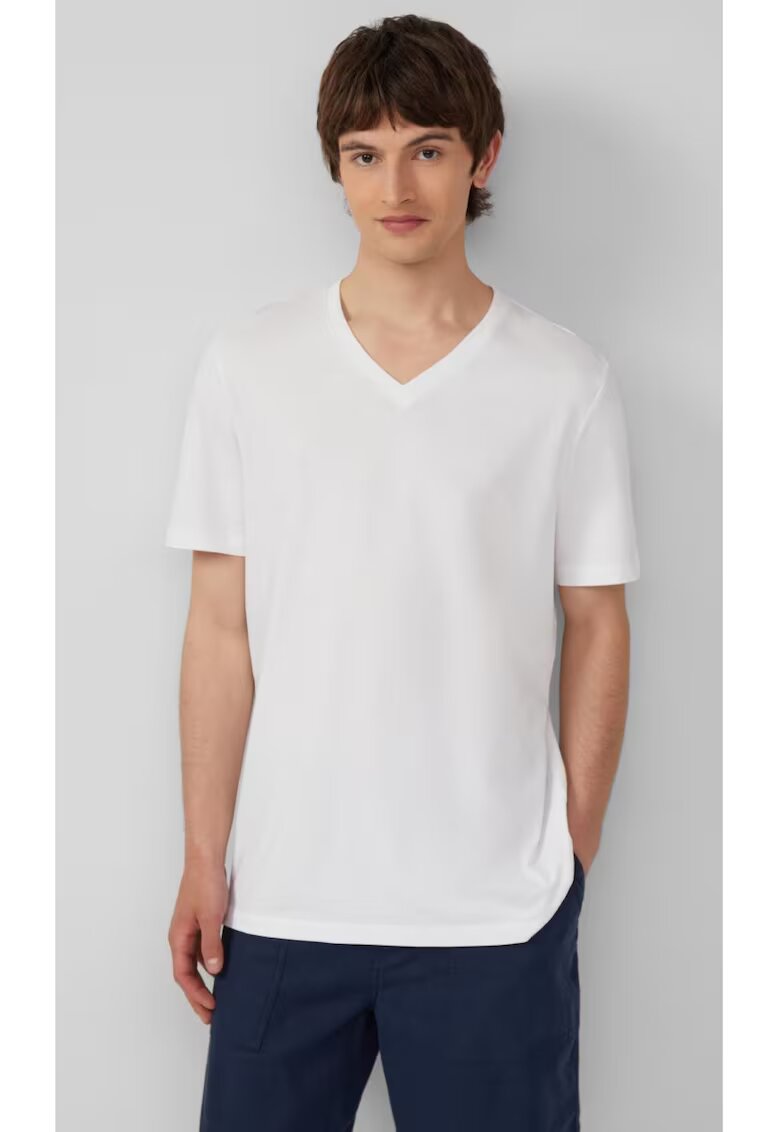 sOliver Tricou barbati cu decolteu in V - Regular fit - din bumbac
