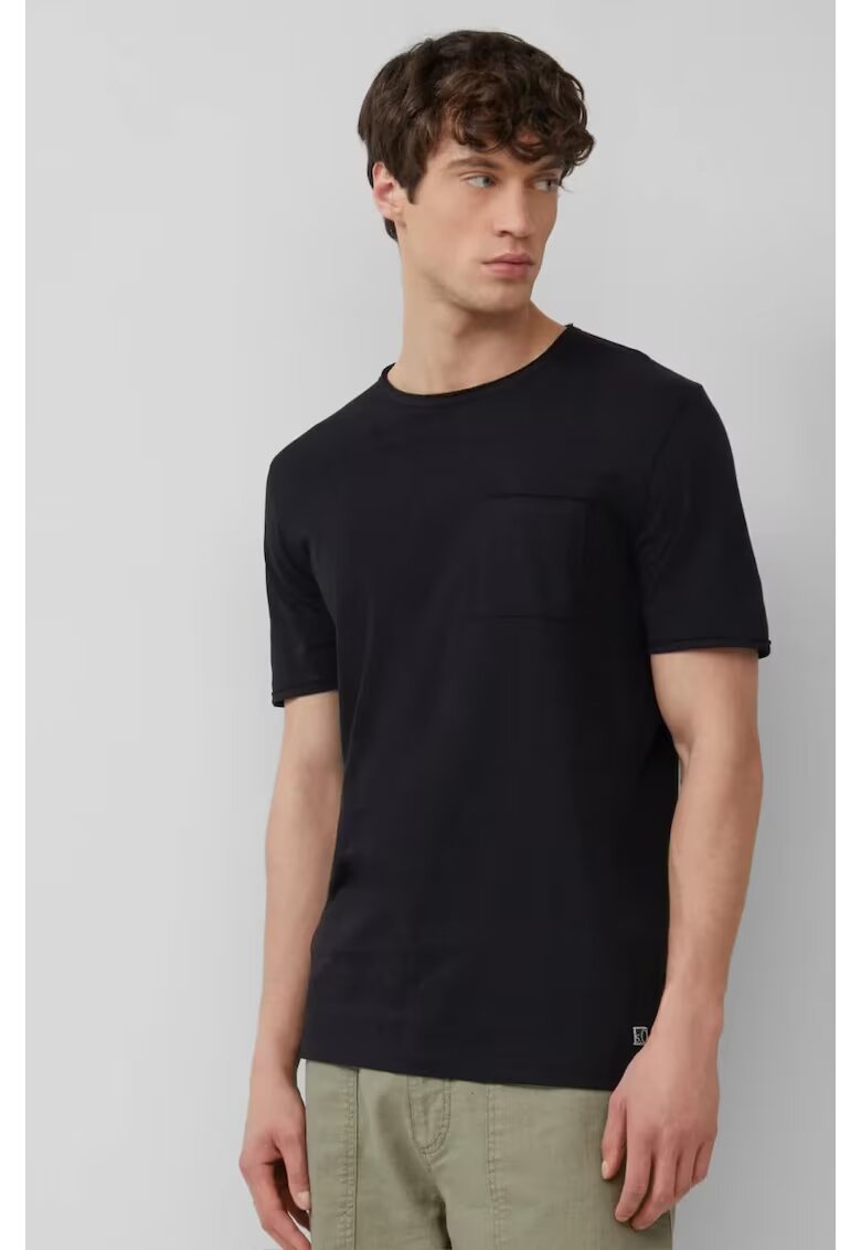 sOliver Tricou cu decolteu la baza gatului si buzunar pe piept
