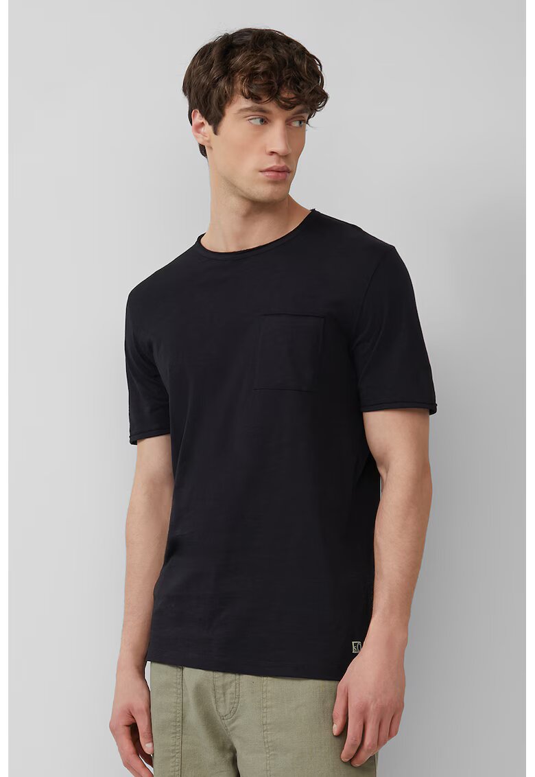 sOliver Tricou cu decolteu la baza gatului si buzunar pe piept