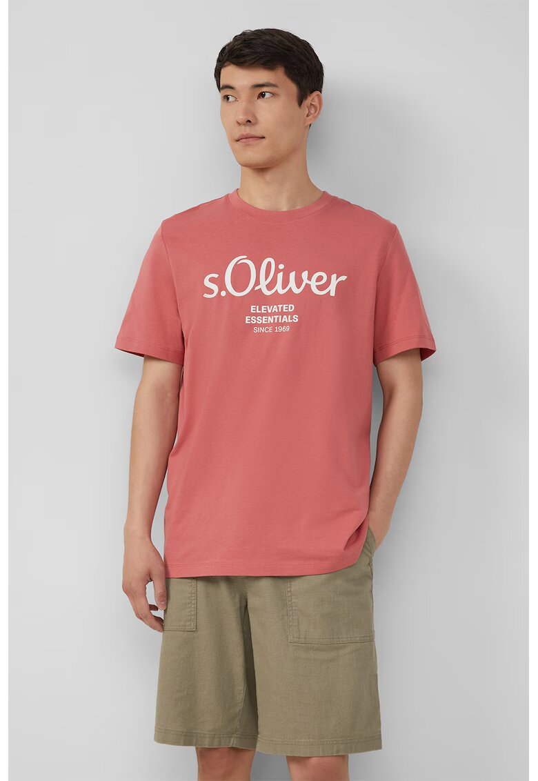 sOliver Tricou cu imprimeu logo metalic