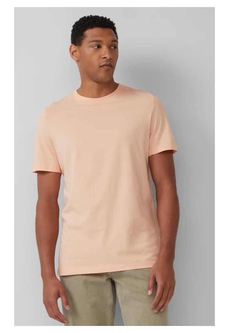 sOliver Tricou cu model uni si decolteu la baza gatului