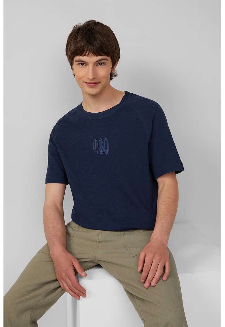 sOliver Tricou lejer cu decolteu rotund - Bleumarin