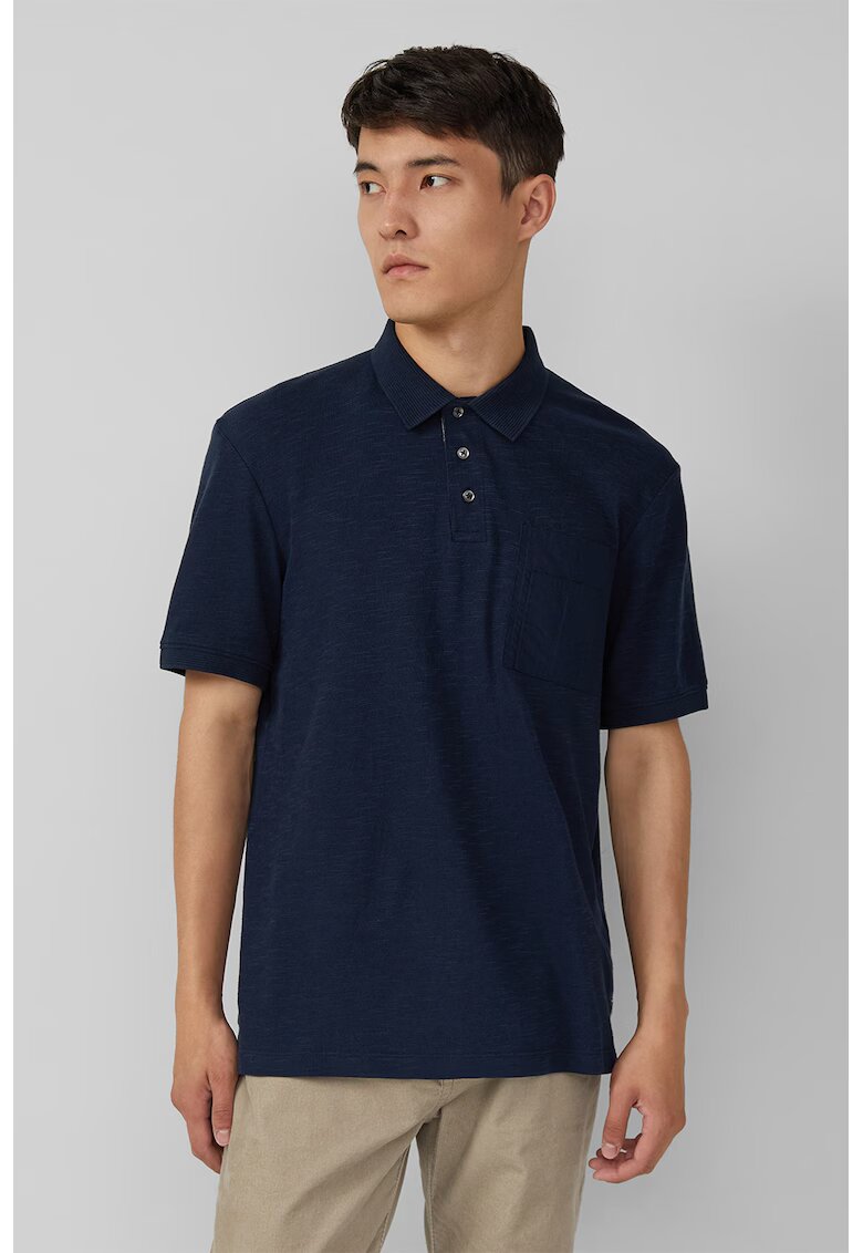 sOliver Tricou polo cu buzunar pe piept - Albastru ultramarin