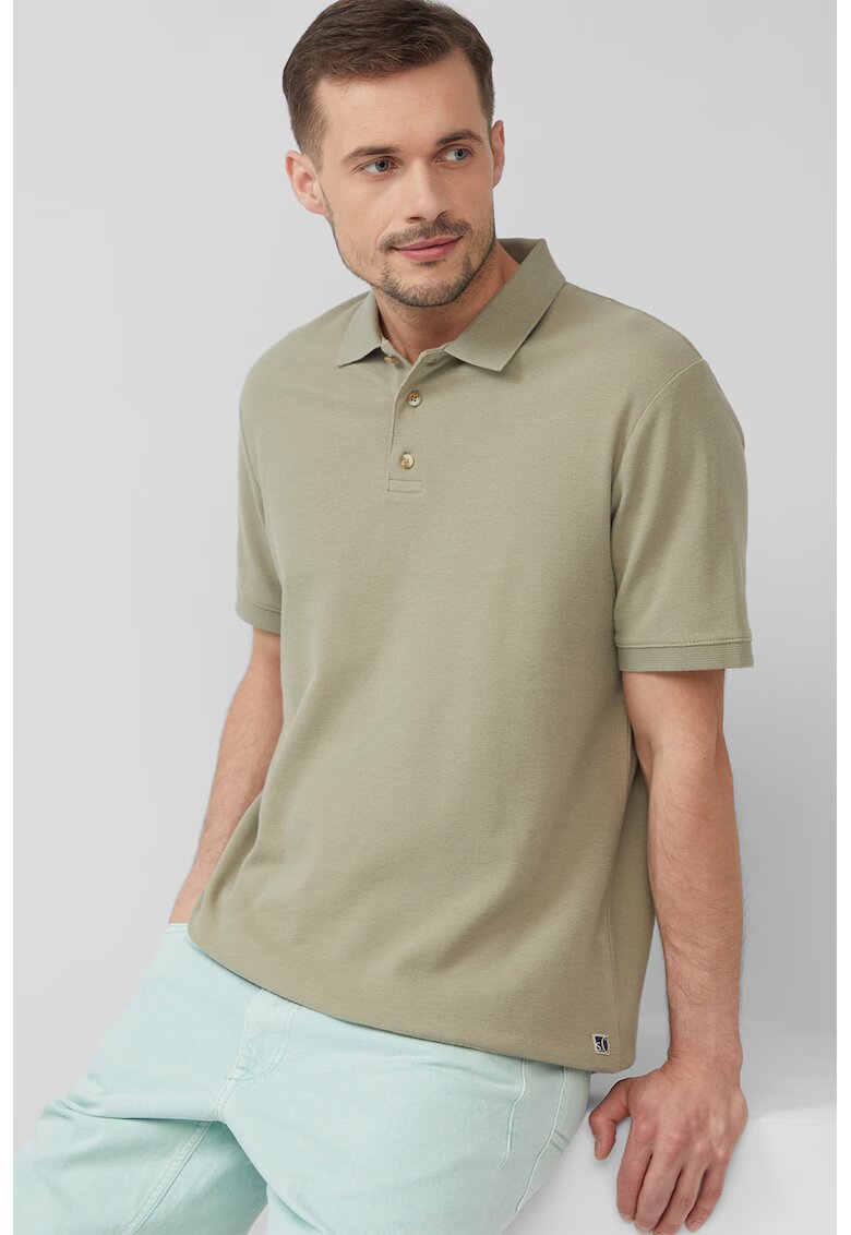 sOliver Tricou polo cu model uni 2 - Kaki