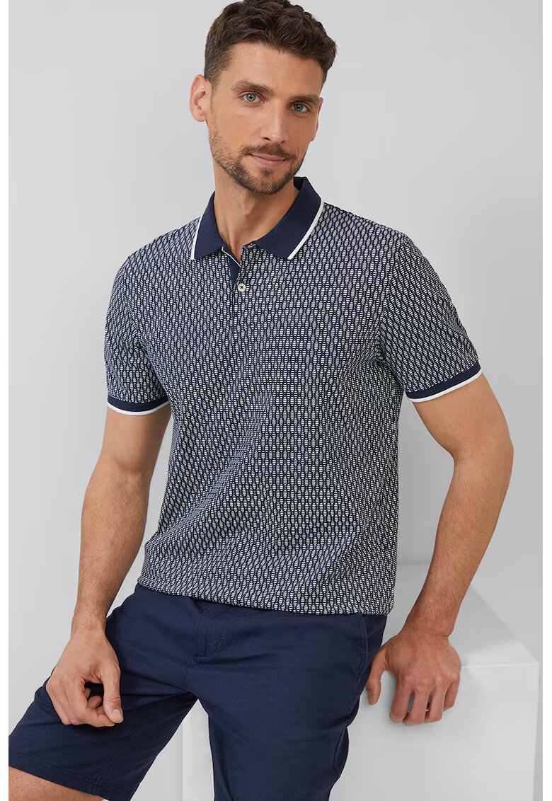 sOliver Tricou polo din amestec de in