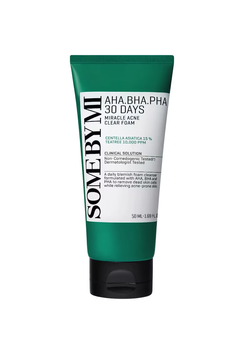 Some By Mi Aha-Bha-Pha 30 Days Miracle Acne Clear Foam Spuma de curatare 50 ml