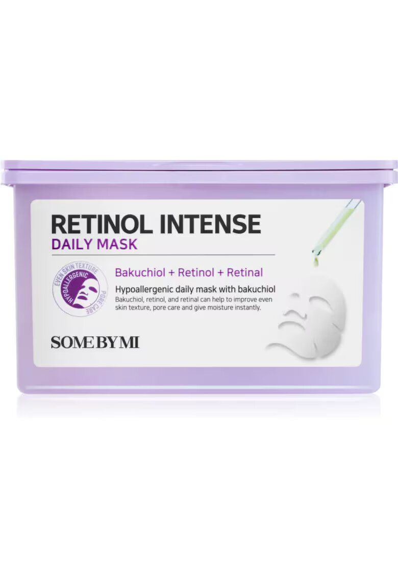 Some By Mi Masca de fata Retinol Intense Daily Mask - 30 bucati - hipoalergenica - pentru piele sensibila - 30 ml