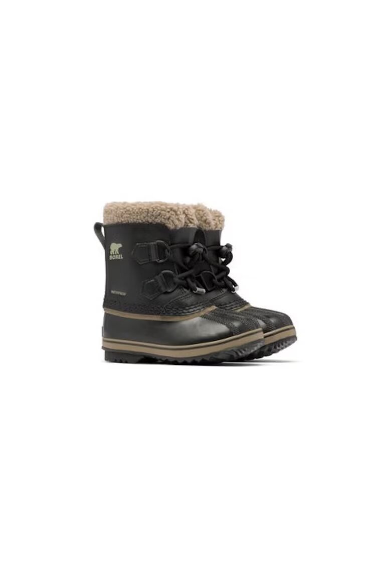 Sorel Ghete baieti 304097416 - Piele naturala - Negru - Negru